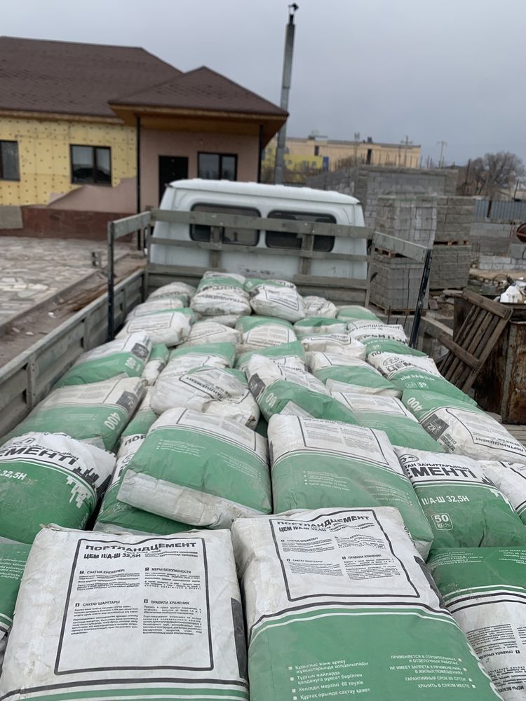 Портланд цемент м400 по 1800тг доставка бесплатная