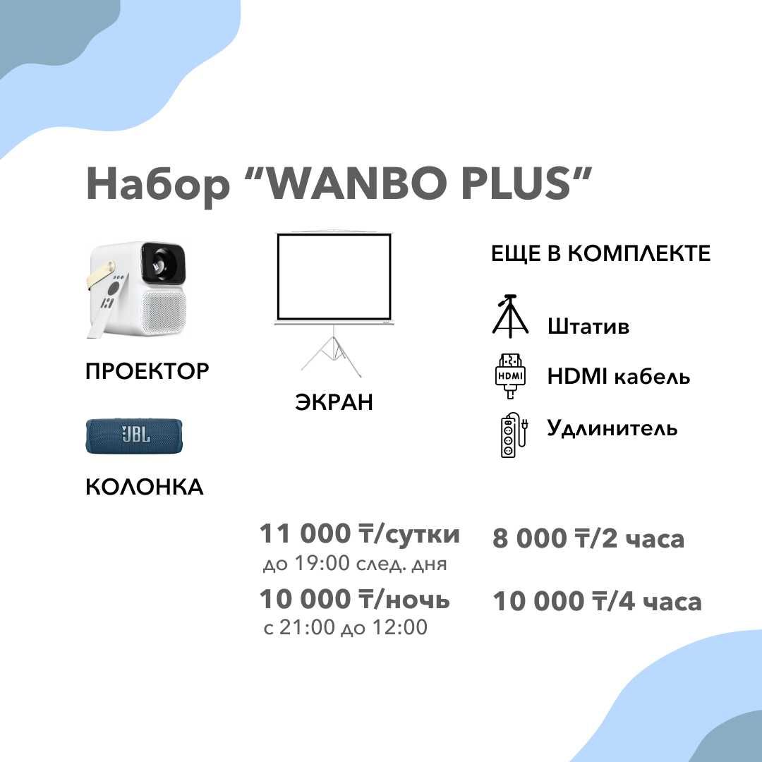 АРЕНДА Проектора с Экраном и Колонкой
