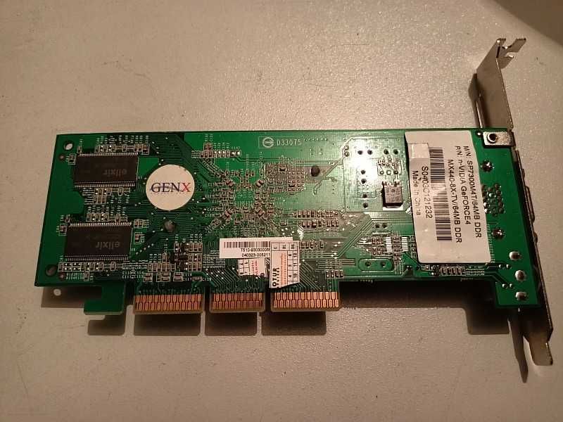 Продам видеокарту "NVIDIA GeForce 4 MX 440-8x-TV64MB".