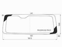 Стекло заднее с обогревом Toyota Hiace