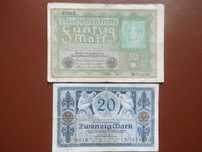 Германия 50 Марок 1919 г ...20 Марок 1915 . год Цена за две .