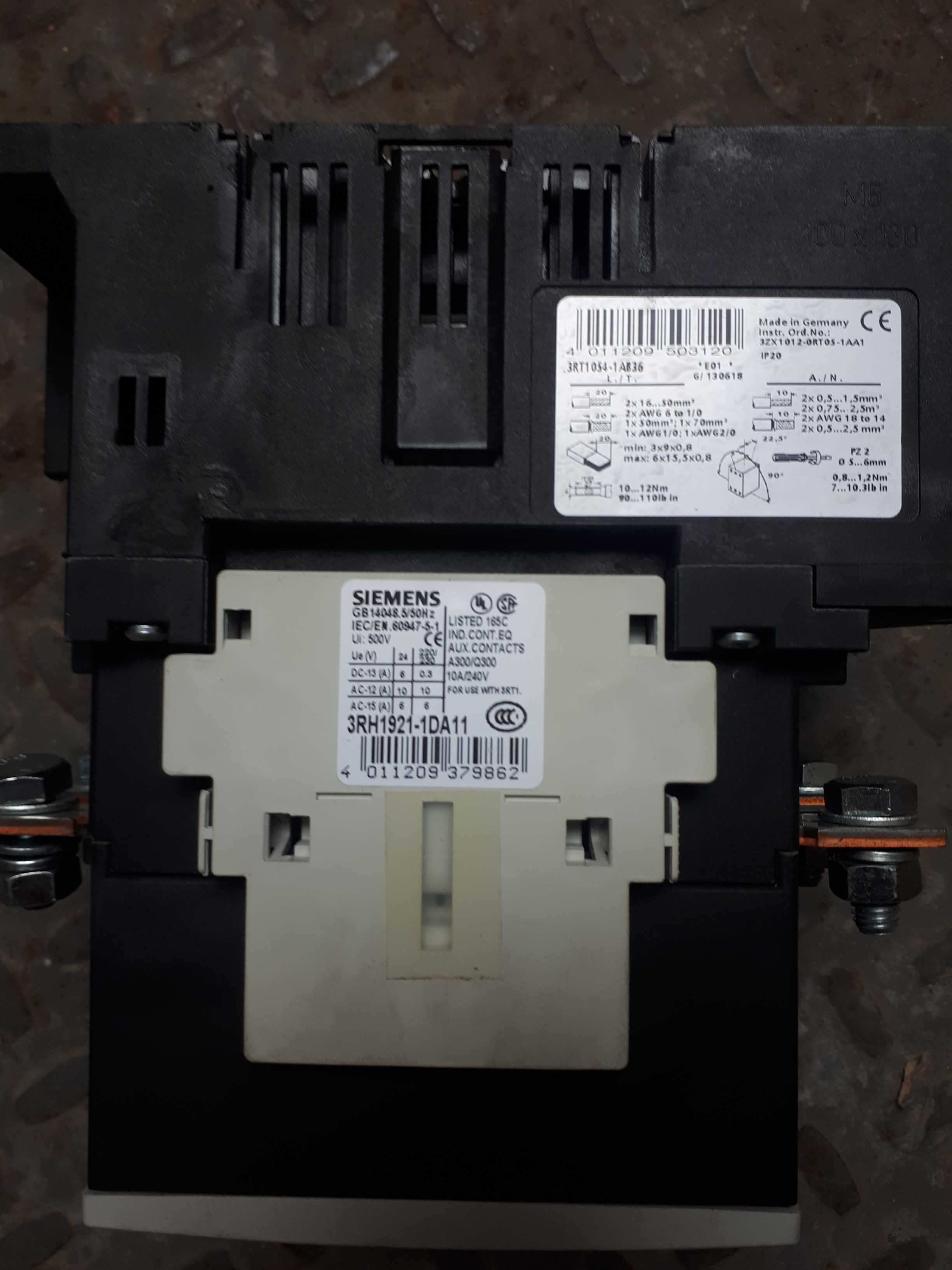 Контактор(пускатель магнитный) Siemens Sirius 3RT1054-1AB36,