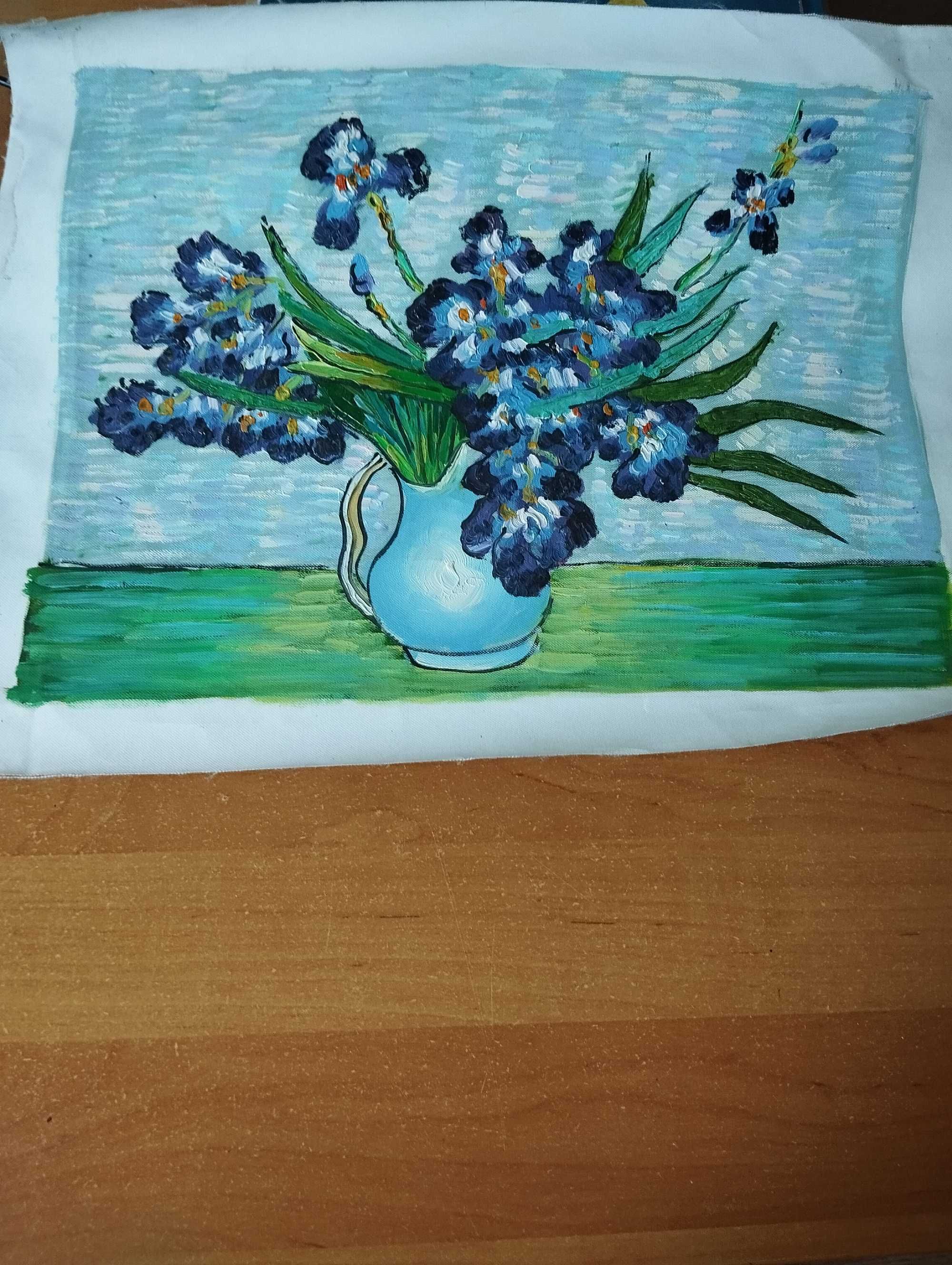 Продам картину "Ирисы". Холст, масло.
