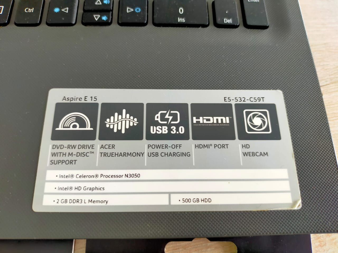Продам модернизированный ноутбук Acer  E5-532-C59T
