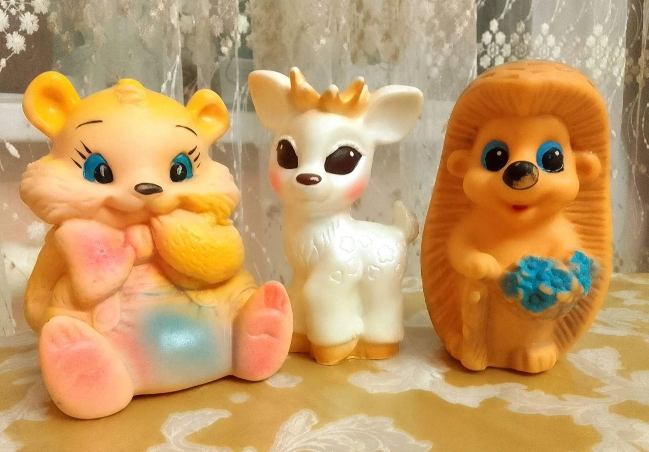 Игрушки резиновые СССР редкость клеймо