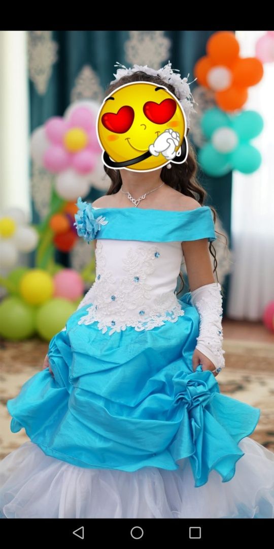 Шикарное вечернее платье на 5-8лет