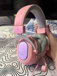 Розовые игровые наушники Fifine H6 Gaming Headsets