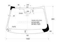 Стекло лобовое  Chevrolet Cruze