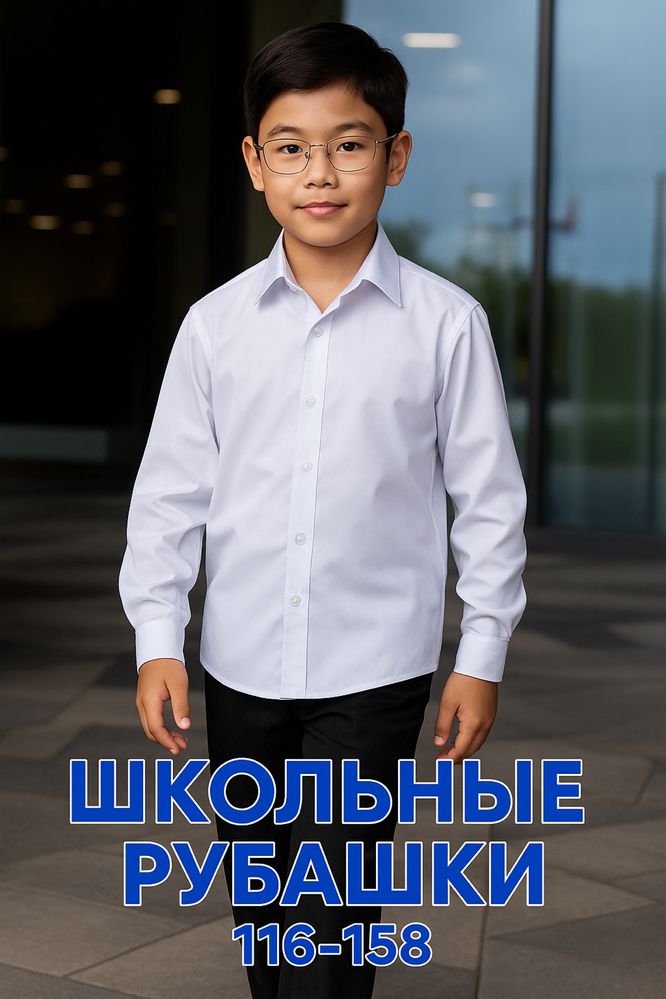 Школьная Рубашка холодок 1-13 лет