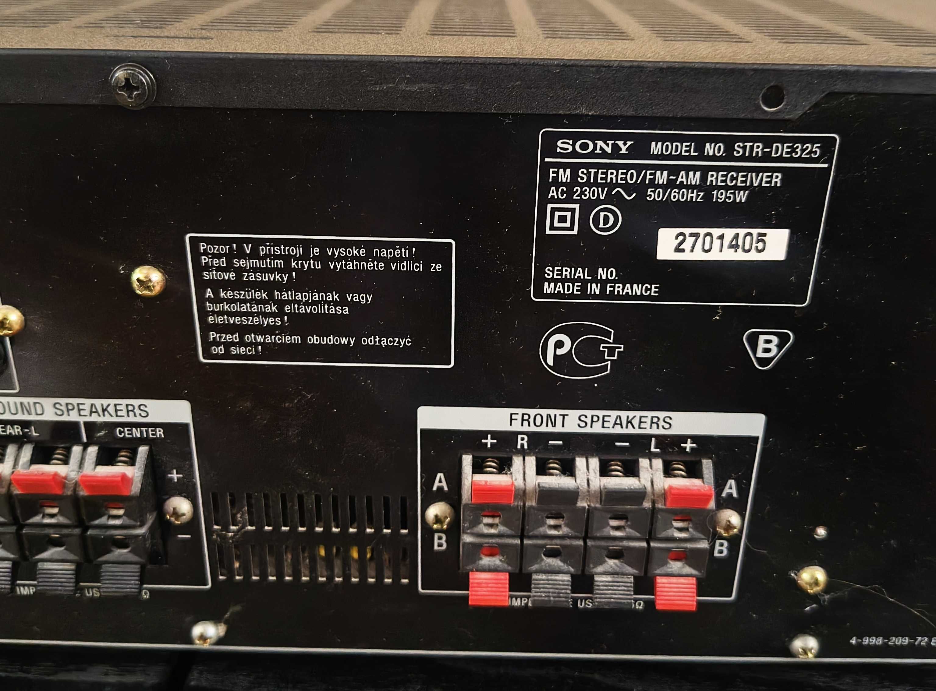 Ресивер Sony STR-DE325 Surround AV-Receiver 200W Франция