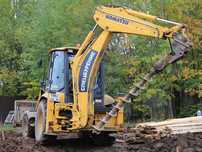 Услуги Ямобура на базе Komatsu