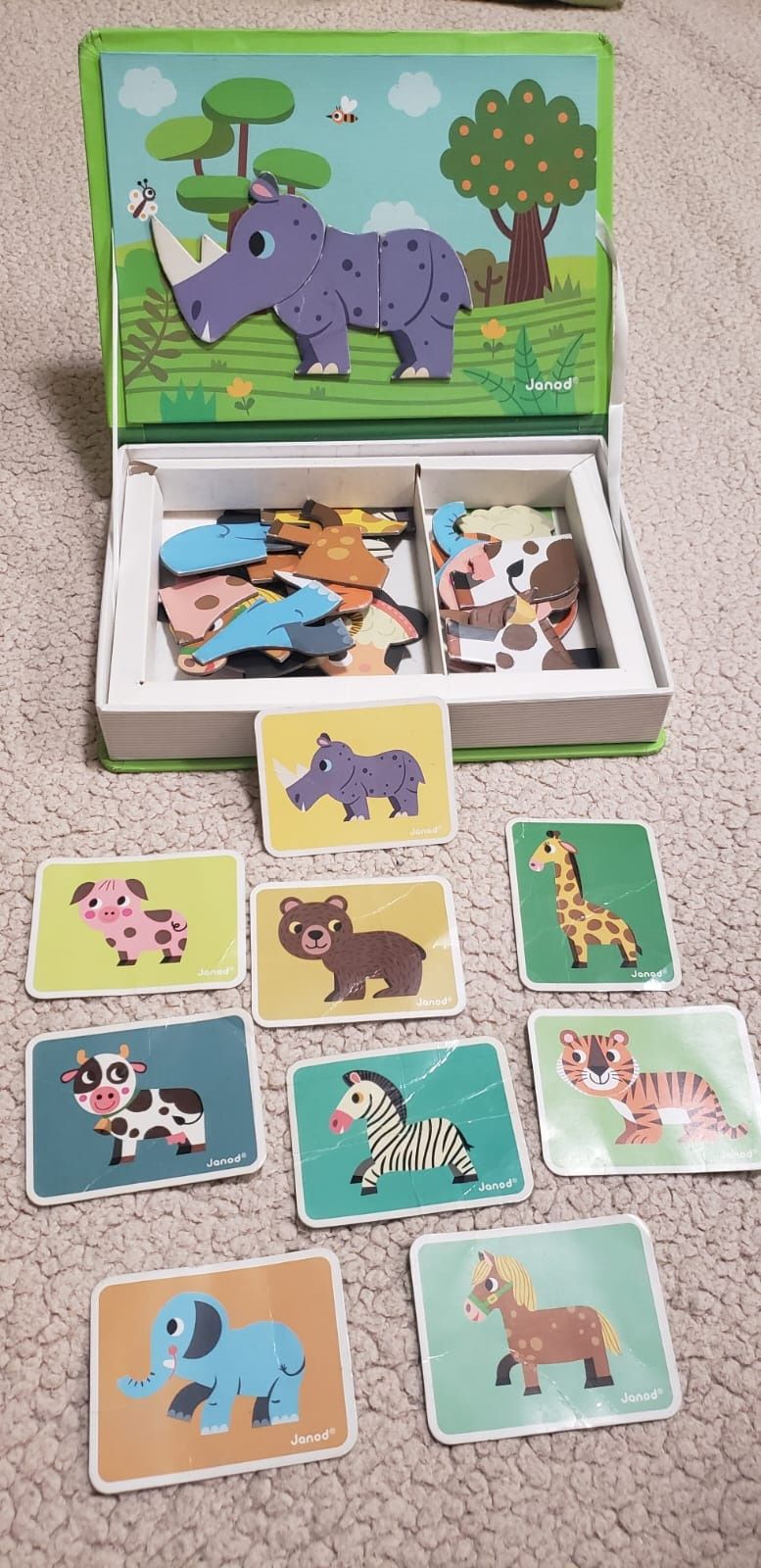Магнитная игра собери животное, фирма Janod