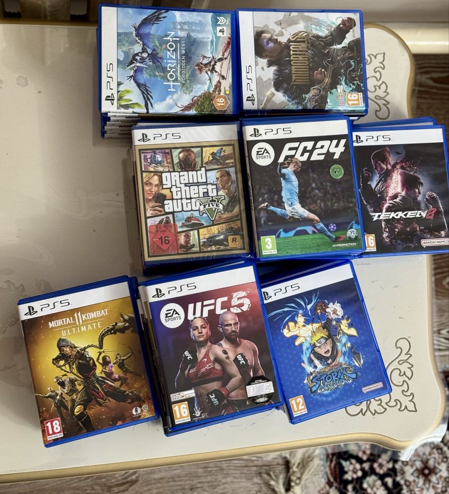 UFC 5 , FC 24 , Tekken 8, GTA 5 (Все Топовые игры на ПС 5) Sony Ps 5