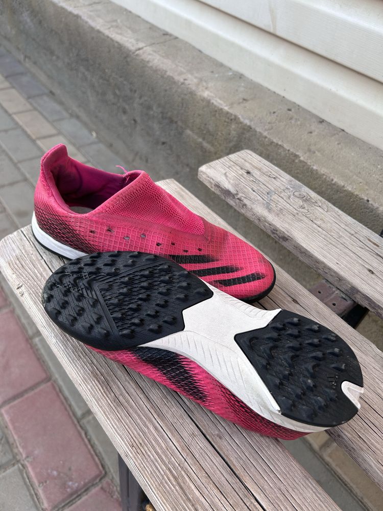 Оригинальный сороконожка adidas X розовый расцветка