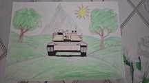 Продам рисунок американский танк M1 Abrams