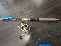 Удочка Shimano и катушка WPE,  новая
