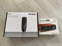 focusrite solo 3rd gen + AKG P120