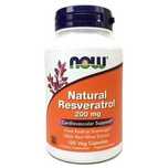 Now Foods, Ресвератрол, Resveratrol, 200мг, 60шт