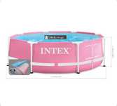 INTEX розовый бассейн каркасный, басейн, бассеин, басеин