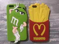 Чехлы на IPhone 6 plus и 7 plus новые M&M и Moshino.