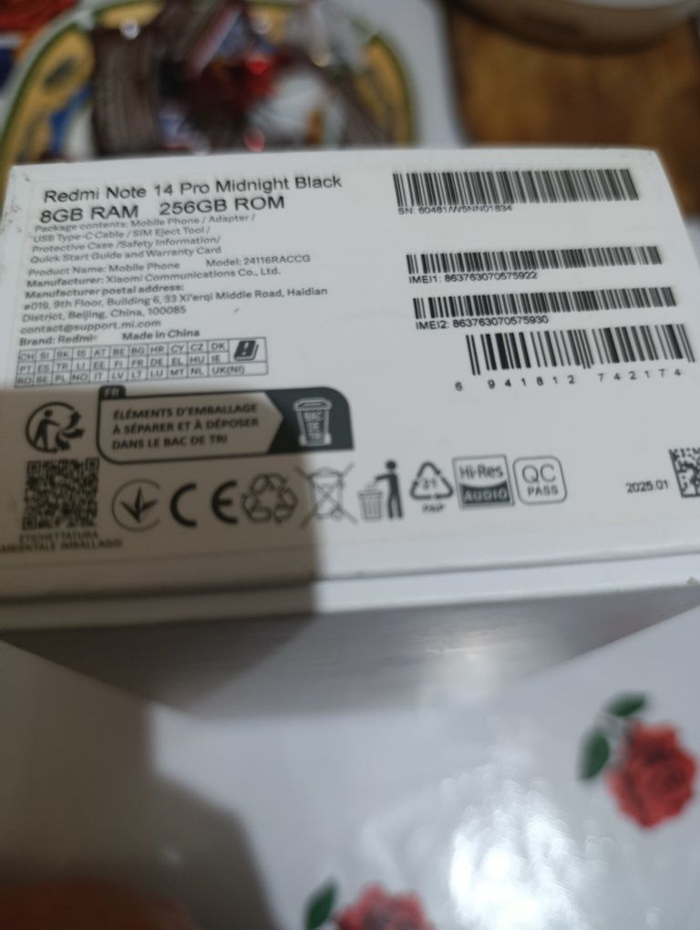 Redmi Note 14 pro 8/256