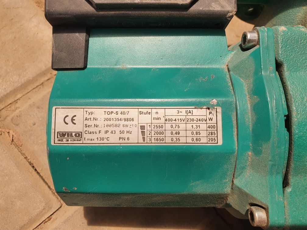 Насос циркуляционный WILO Top-s 40/7 (3 фазы) очень мощный,