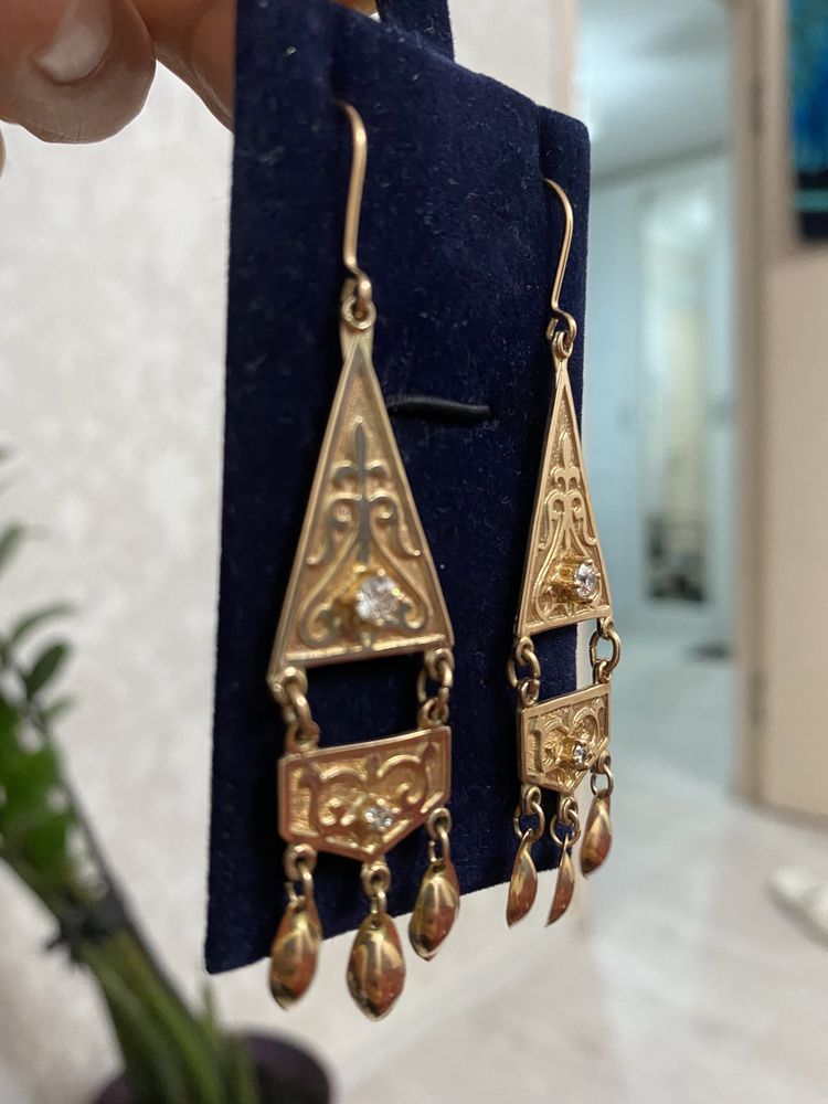 Серьги с бриллиантами эксклюзив