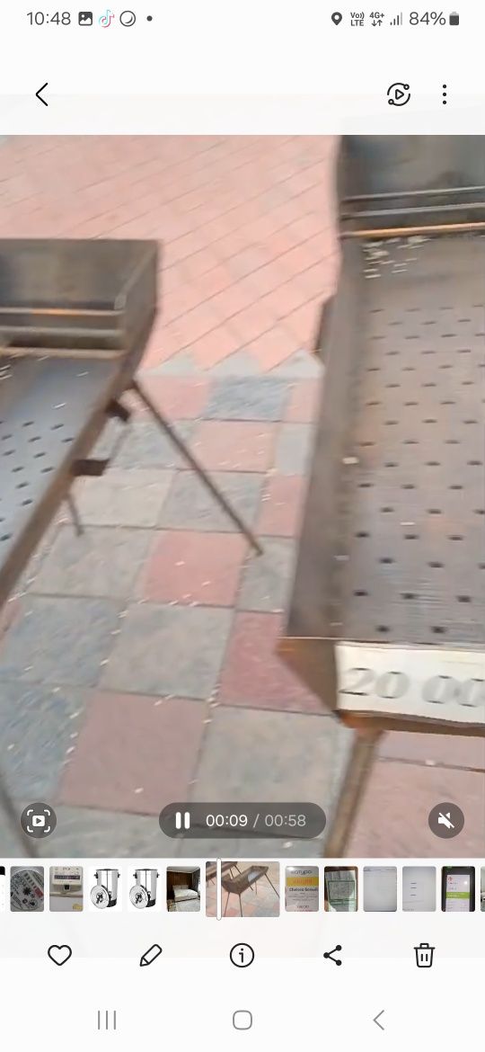 Мангал со сьемными ножками