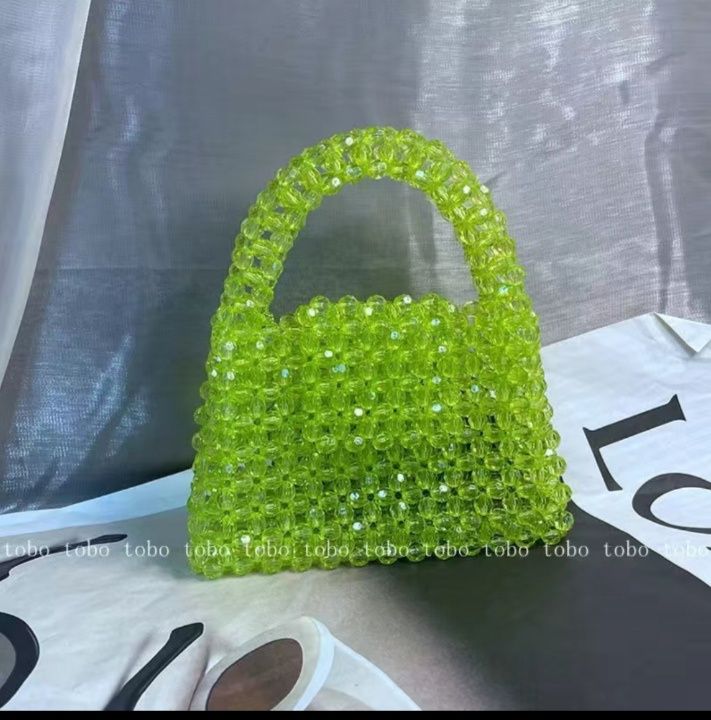 Бисерден жасалған сумка