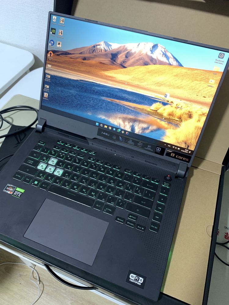 Ноутбук Asus Rog Strix G15 144Hz 3050Ti Ryzen 7 4800H ОЗУ 16 SSD 512
