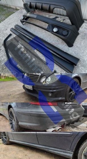 Пороги Бампер AMG 6.3 Диффузор Спойлер Мерседес w211