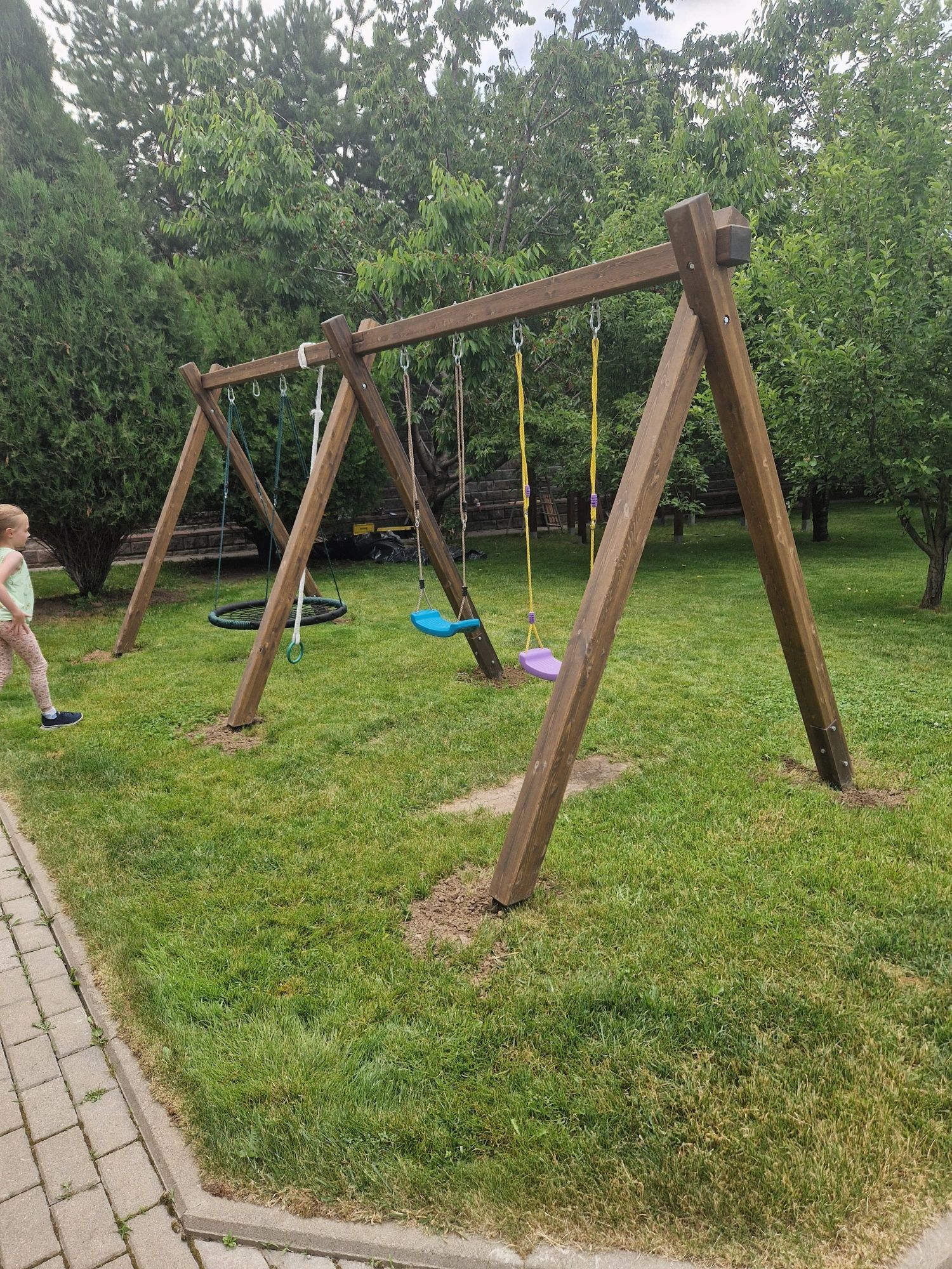 Детские качели/ Качели детские/Детская площадка качели/качели гнездо