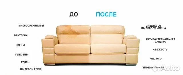 Химчистка мягкой мебели, салон машины