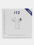 Беспроводные наушники i12 TWS сенсорные bluetooth 5.0, белые