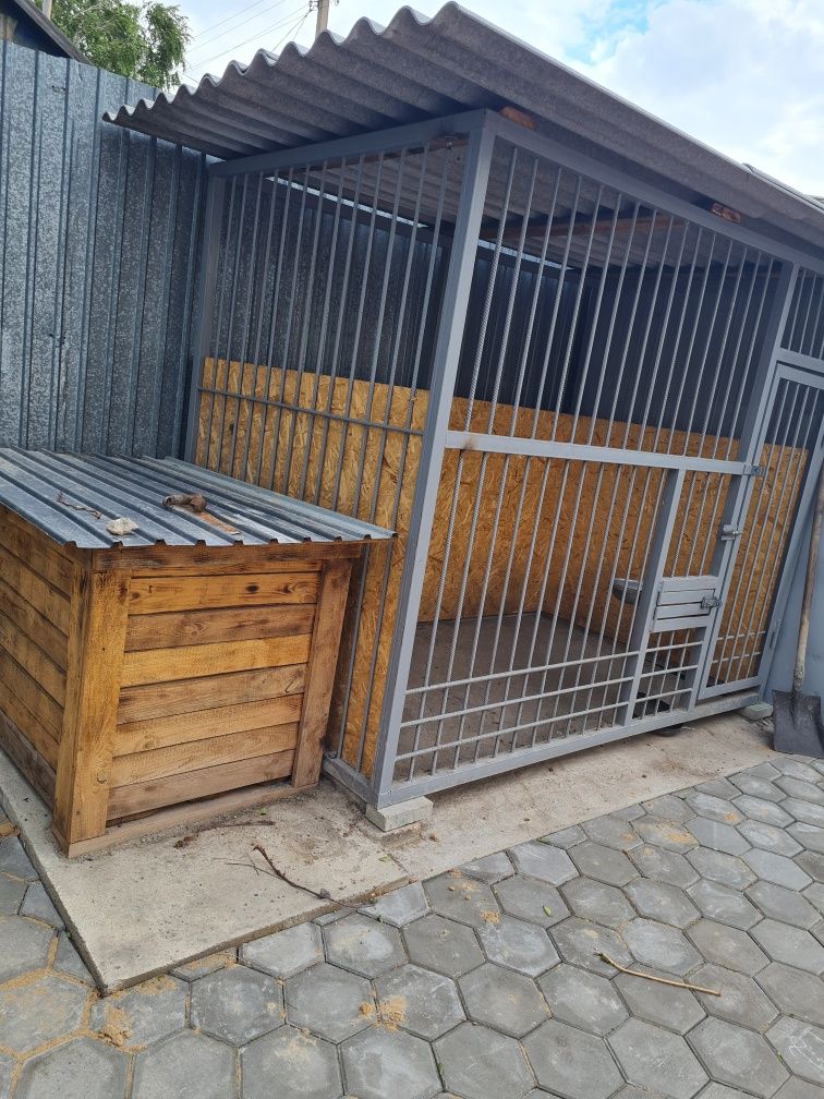 Продам вольерВ-2м,Ш-1.5 Д-2.5 для собак с будкой утеплённый