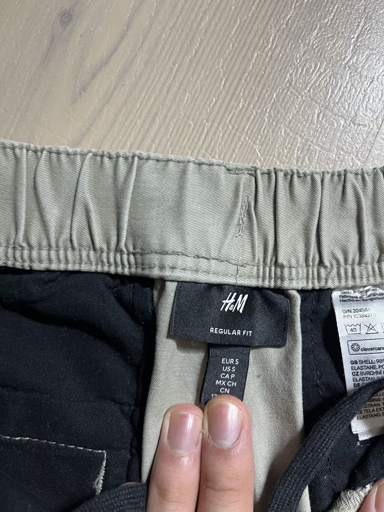Штаны бежевые карго H&M