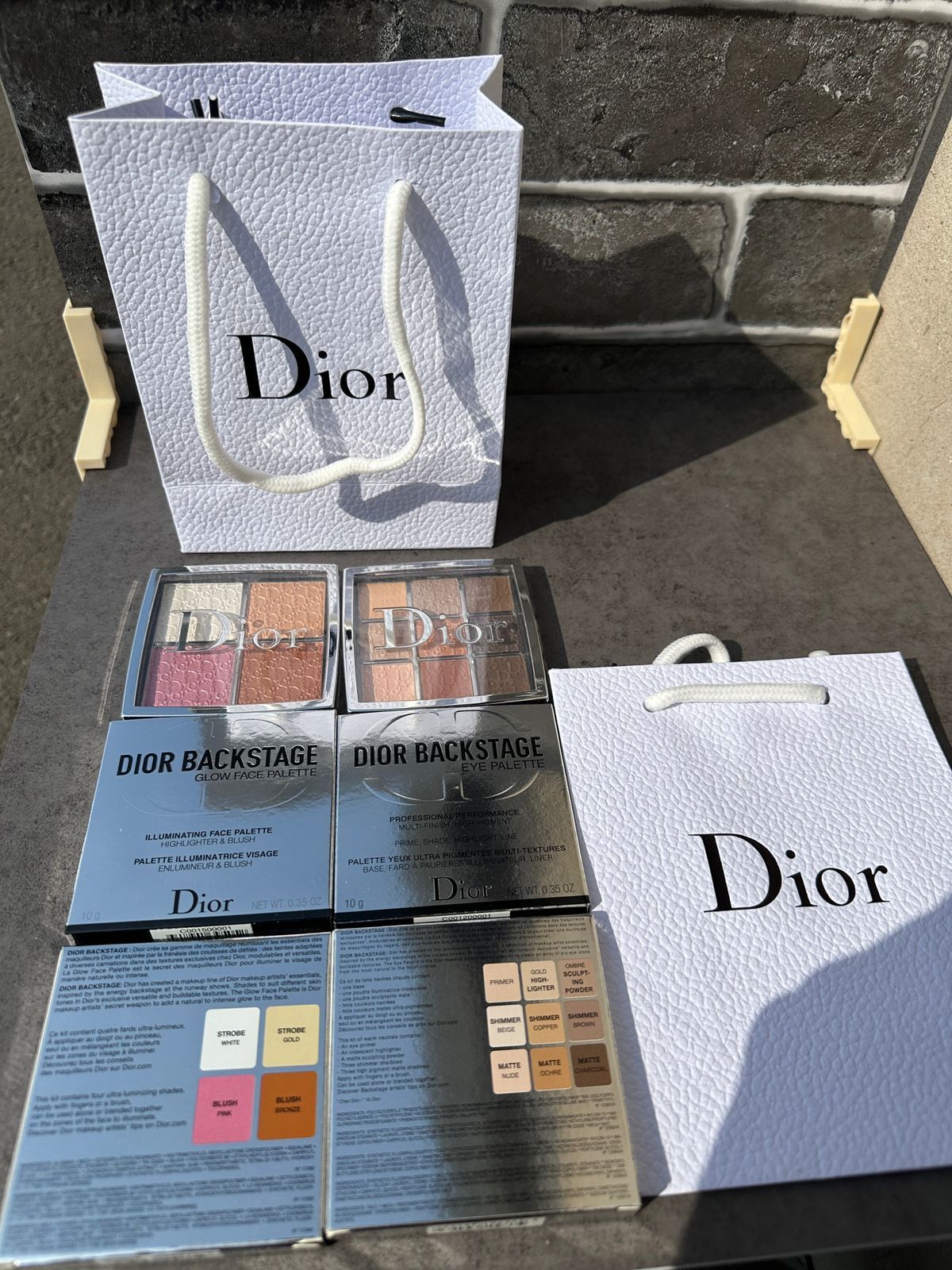 Dior тени и хайлайтер