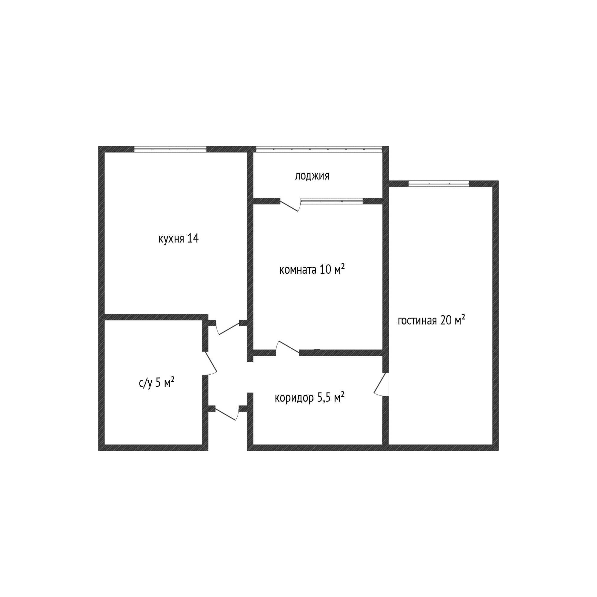 Продажа 2-комнатной квартиры, кухня большая, мкр. Юбилейный