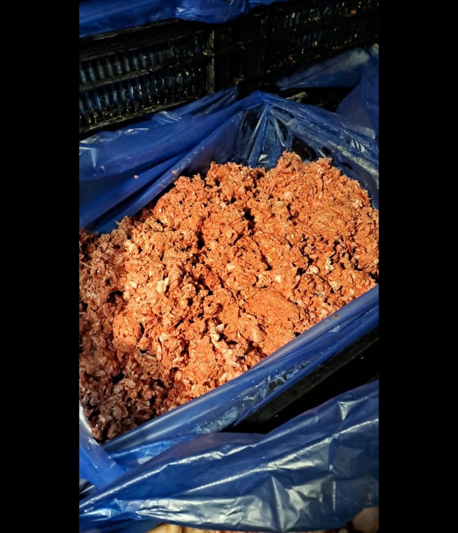 Фаланги,  жир, Шкура, Фарш отход, кости