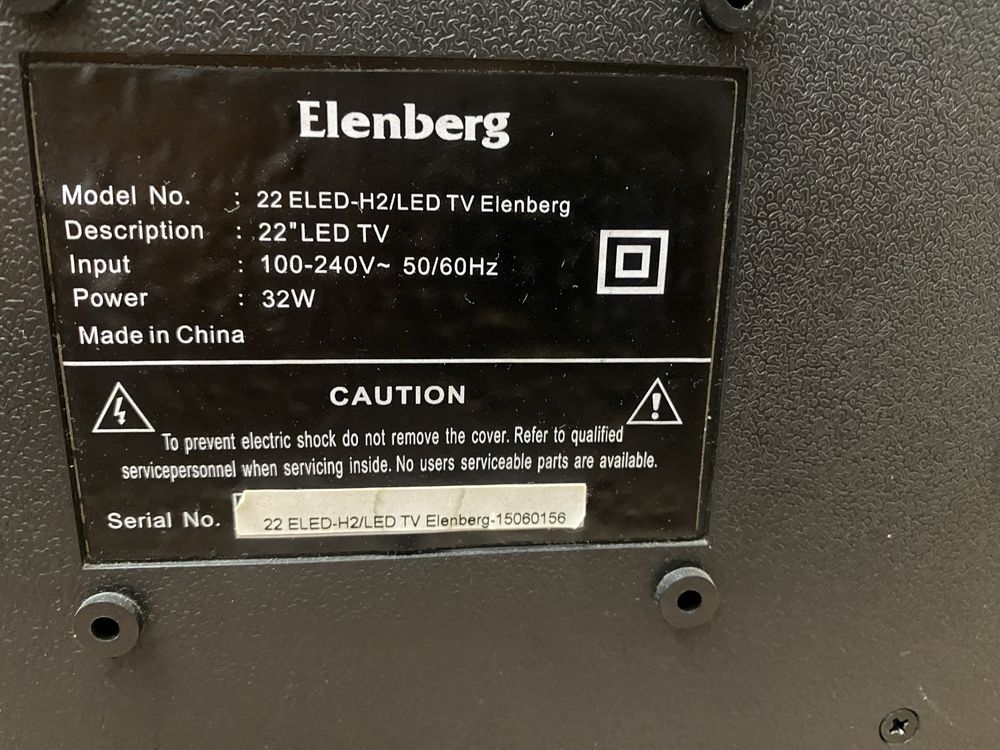 Продам телевизор Elenberg 22 диагональ