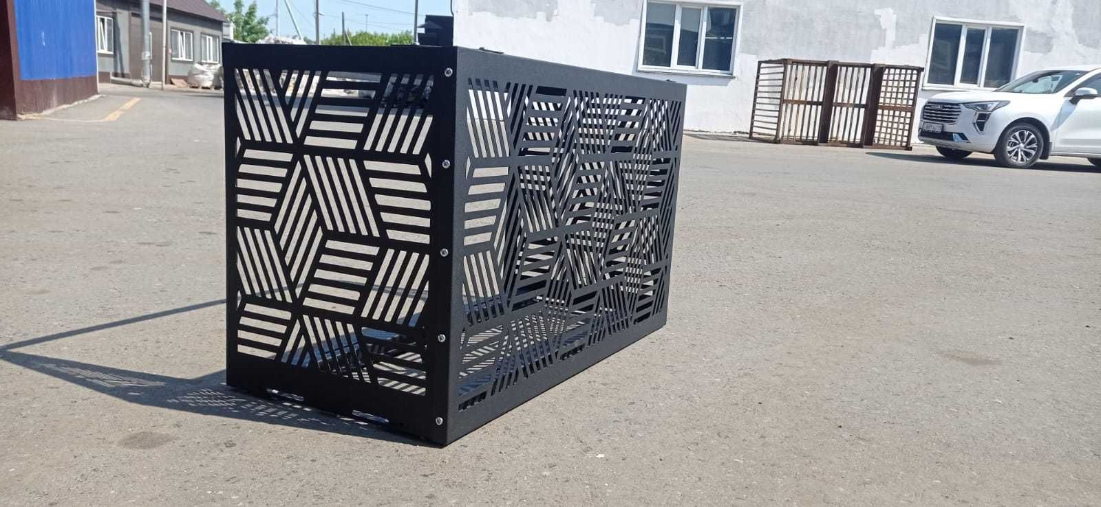 Корзина фасадная для кондиционера, короб для кондиционера металл.