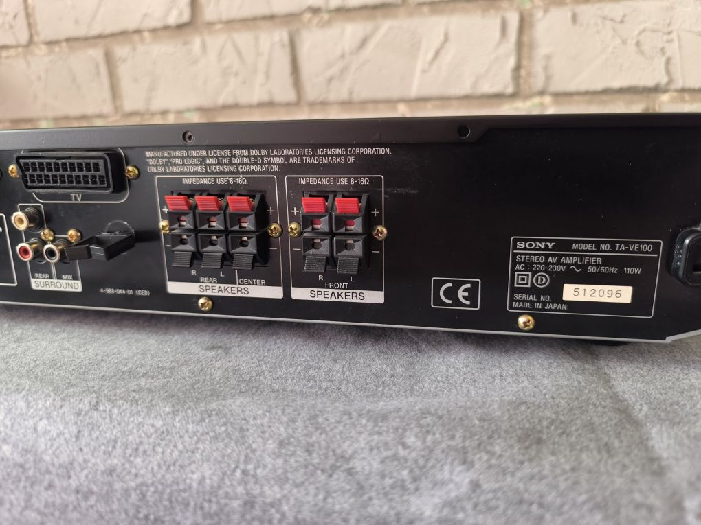 SONY ta ve-100 усилитель, тюнер, ресивер, оригинал
