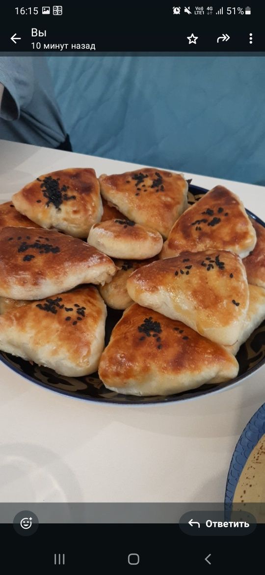 Домашняя выпечка самса бауырсаки