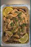 Морепродукты морские сеты, жареные креветки, раки, мидии