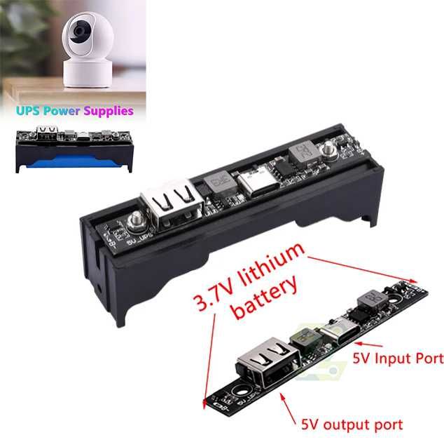 Бесперебойник UPS 12V/9V/5V  Мощность до 20W для роутера, камеры...