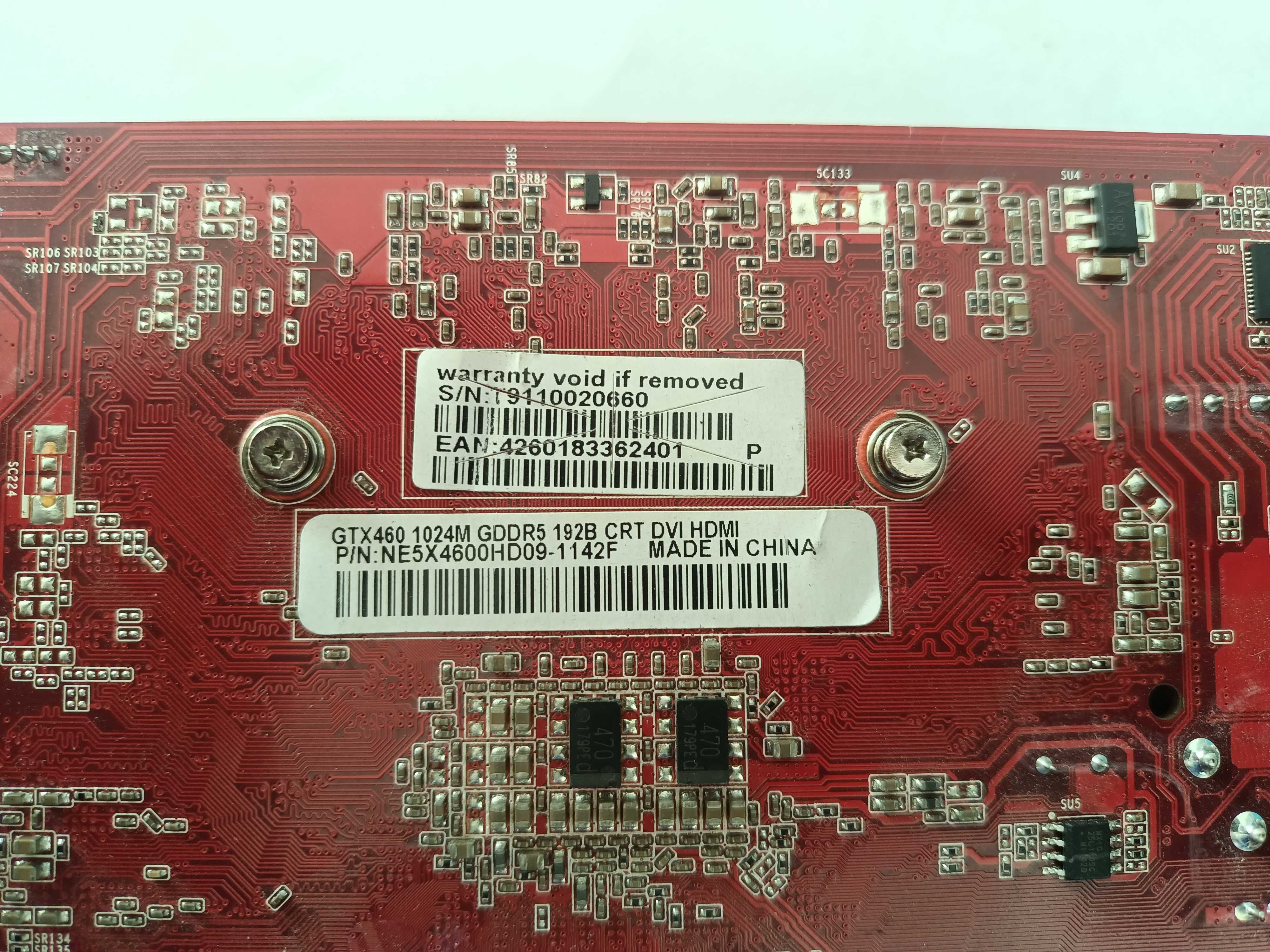 Продам видеокарту "Gainward GeForce GTX460", 1Gb, GDDR5