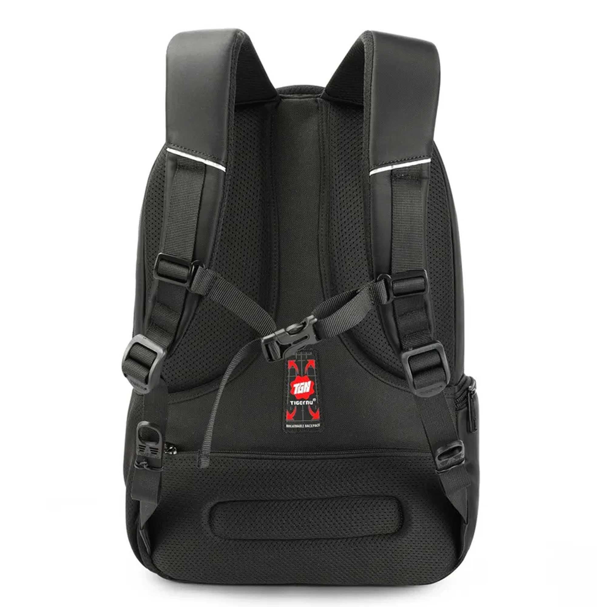 Рюкзак для ноутбука Tigernu T-B3105 3A, кодовый замок, 15.6", чёрный