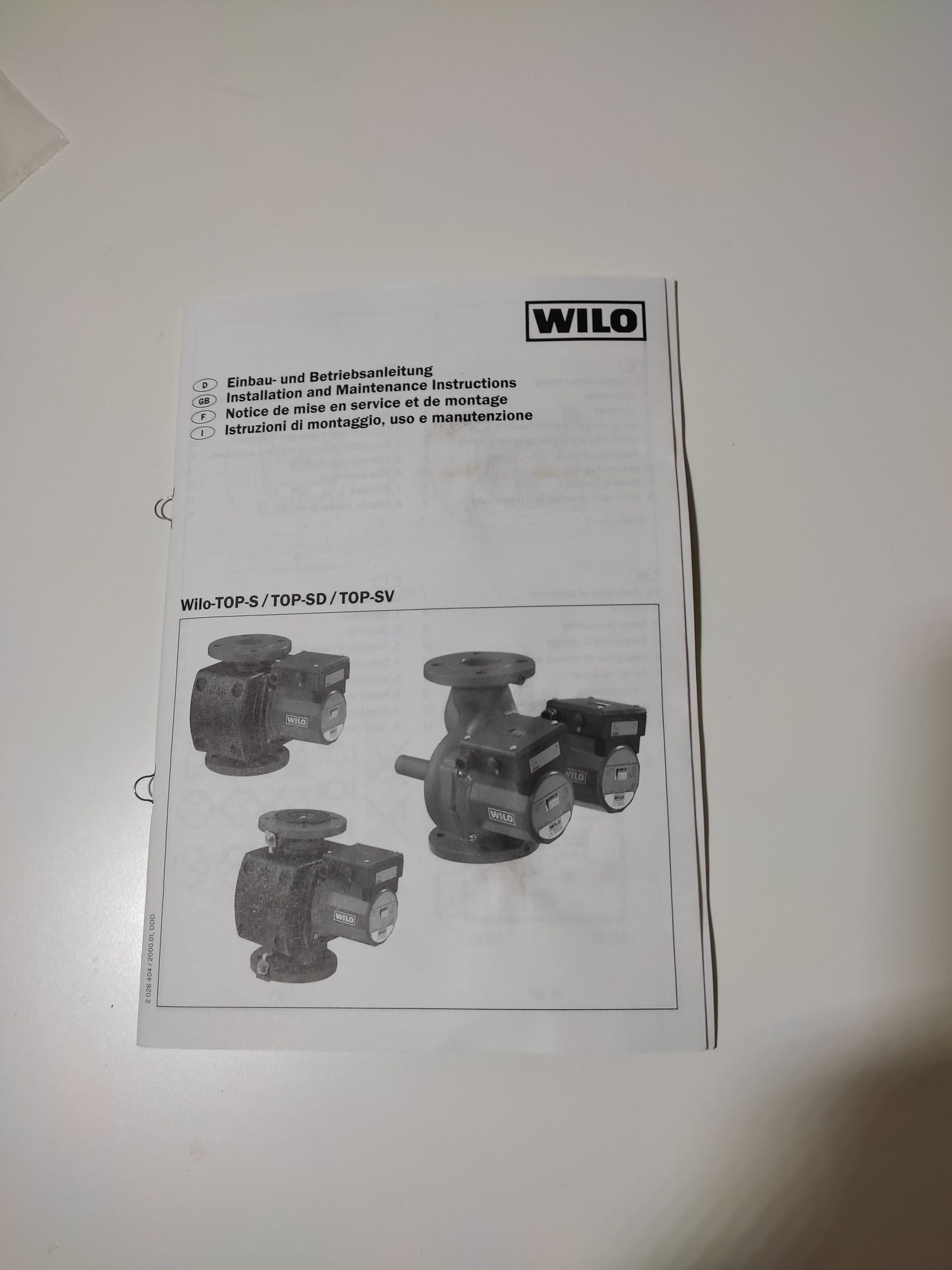 Водяной насос WILO-TOP-S30/7