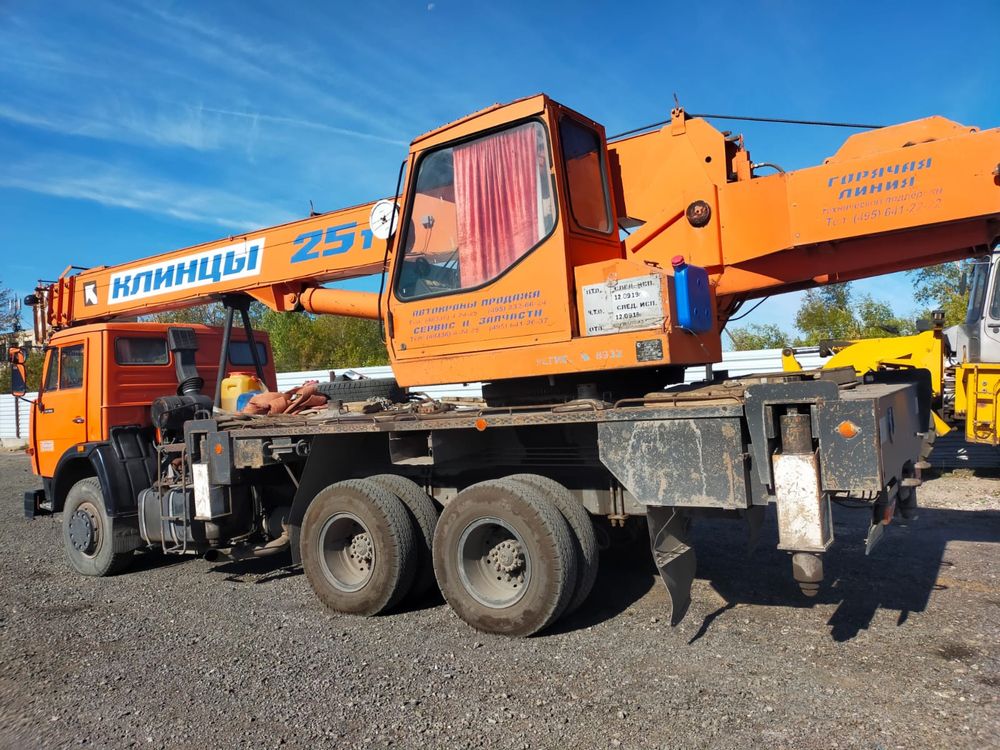 Услуги Автокрана «Клинцы» гп 25 т. На базе камаз