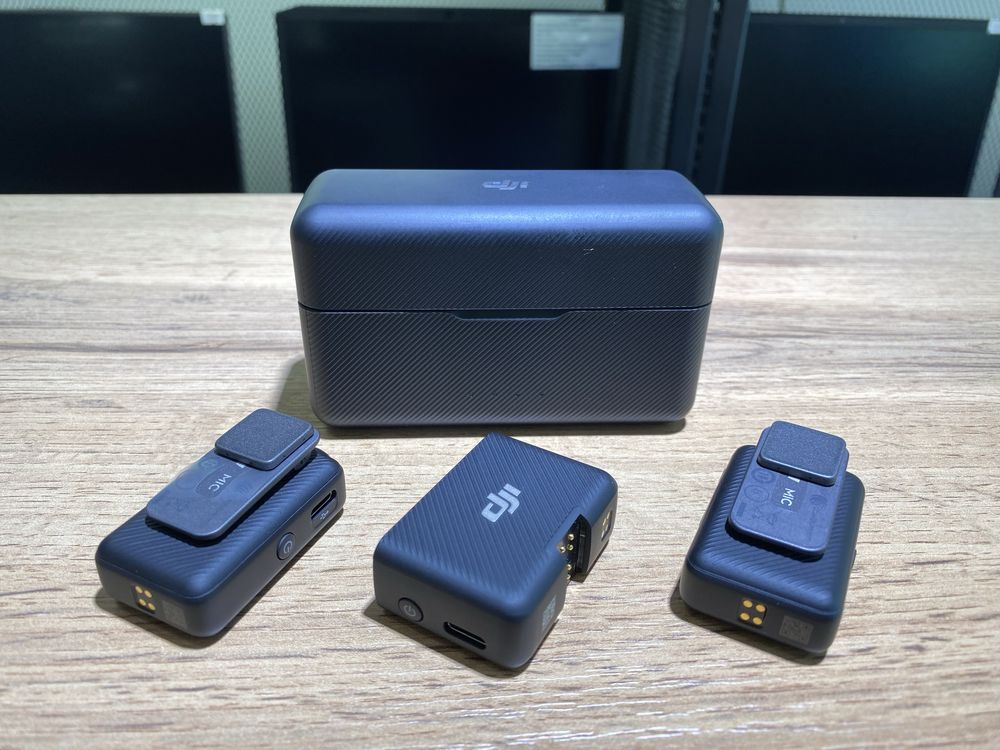 Новый микрофон DJI Mic, 2TX+1RX+Charging Case, черный, 10512/А10